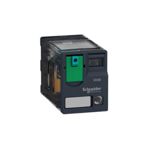 Schneider 230V AC 2 Change Over 12 AMP Contact Rating Zelio RXM Miniature Plug In Relay, RXM2AB2P7