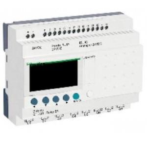 Schneider 24V AC Zelio Logic Module - 10 I O - With Clock With Display, SR3B101B