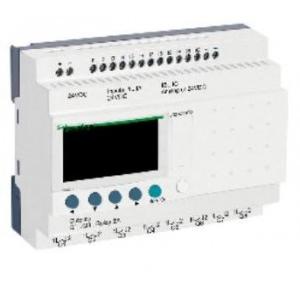 Schneider 100-240V AC Zelio Logic Module - 10 I O, RLY - With clock - With Display, SR3B101FU