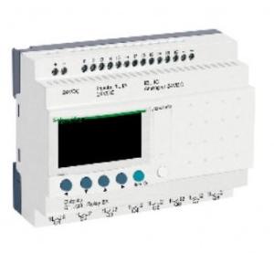 Schneider 24V DC Zelio Logic Module - 26 I O, RLY - With Clock - With Display, SR3B261BD 