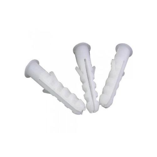 Plastic Rawl Plugs, Dia - 10mm, Length - 25 mm (Pack of 50 Pcs)