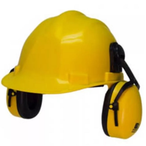 Bellstone BO-SSC Yellow Rachet Safety Helmet And Earmuff, 55C