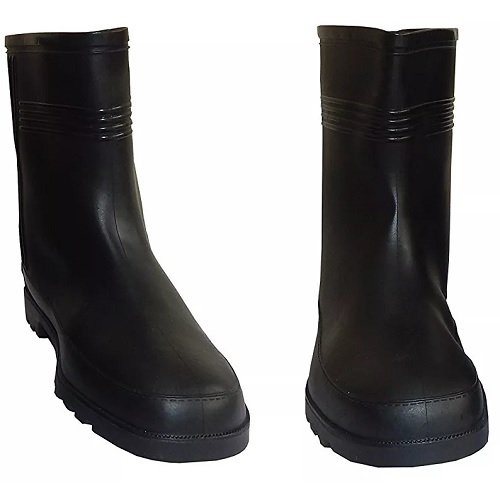 Bellstone BO-75 Black Safety Gumboot, Size: 6, Height: 9 inch