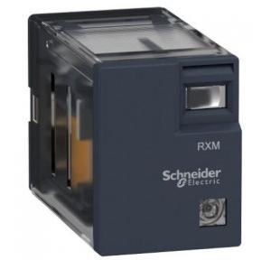 Schneider 120V AC 4 Change Over 3 AMP Contact Rating Zelio RXM Miniature Plug In Relay, RXM4GB2F7