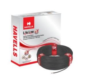 Havells 2.5 Sqmm Single Core PVC Flexible Copper Wire Black , 90 Mtr
