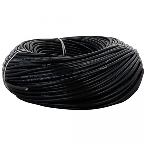 Polycab 25mm Single Core  Copper Wire, Black, 100 Mtr