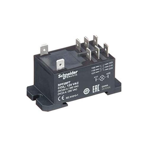 Schneider 120V AC Change Over 30 AMPS Contact Rating RPF Power Relays, RPF2BF7