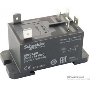 Schneider 24V DC N/O - 30 AMPS Contact Rating RPF Power Relays, RPF2ABD