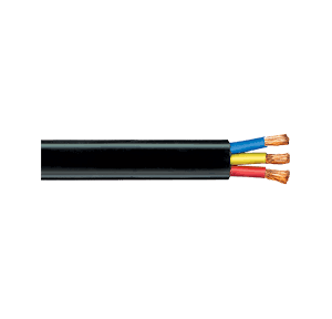 Polycab 4.Sqmm 3 Core PVC Submersible  Flat Cable, 100 Mtr