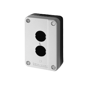 Schneider XAL Empty Enclosures For XB5 and XB4 Push Button And Pilot Light Grey, XALE2