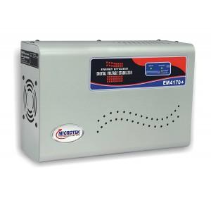 Microtek EM4170+ Automatic Voltage Stabilizer For AC Up to 1.5 Ton (170V-270V), Metallic Grey, Wall Mounted