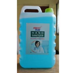 Protel Plus Hand Sanitizer, IPA 70% ± 1 % V/V, GLYCERINE 1.5% V/V, H202 0.45% V/V, 5 ltr packing