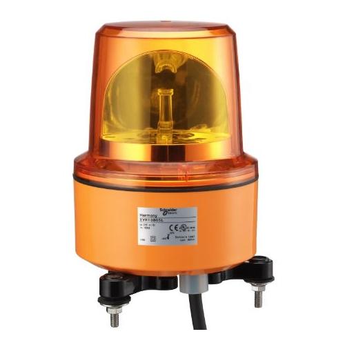 Schneider 130-230V AC DC Rotating Mirror Beacon w/o Buzzer Orange, XVR13M05L