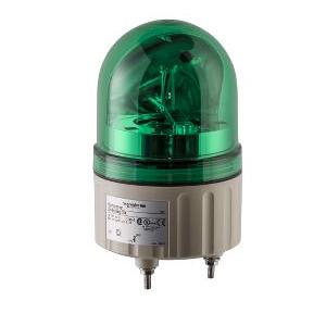 Schneider 84-24V AC DC Rotating Mirror Beacon w/o Buzzer Green, XVR08B03