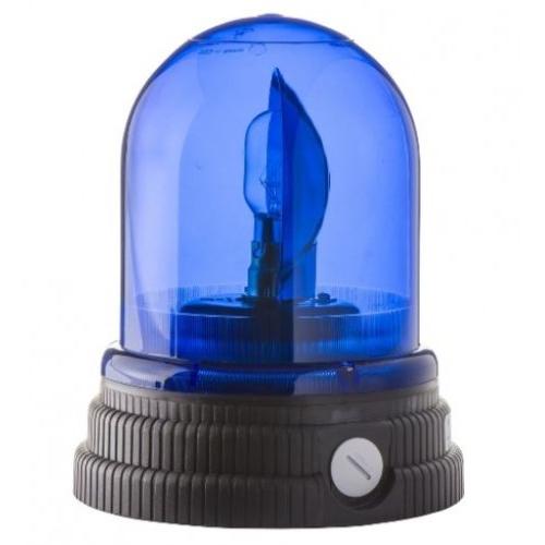 Schneider 70W 24V AC DC Rotating Mirror Beacon, Blue, XVR1B96