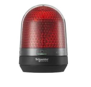 Schneider 12-24V DC/AC XVR3 Multi-Functional LED Beacon Red Without Buzzer, XVR3B04S
