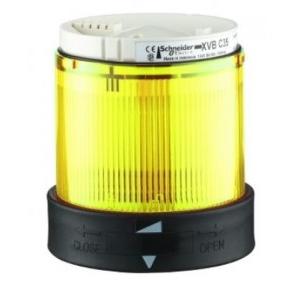 Schneider 230V AC XVB-C Illuminated Lens Unit Yellow, XVBC5M8