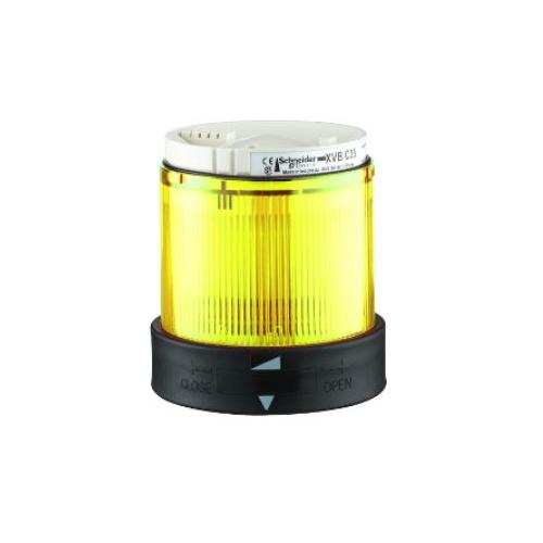 Schneider 230V AC XVB-C Illuminated Lens Unit Yellow, XVBC2M8