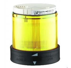 Schneider 24-48V DC XVB-C Illuminated Lens Unit Yellow, XVBC4B8