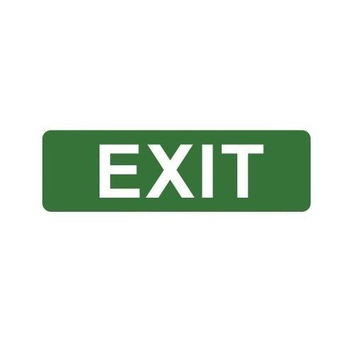 Photoluminiscent Exit Signage Single Side, 12x4 Inch