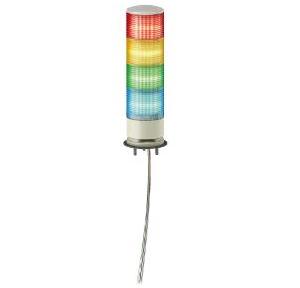 Schneider XVGB 4 Stage Red, Amber, Green, Blue Monolithic Tower Light, XVGB4SW