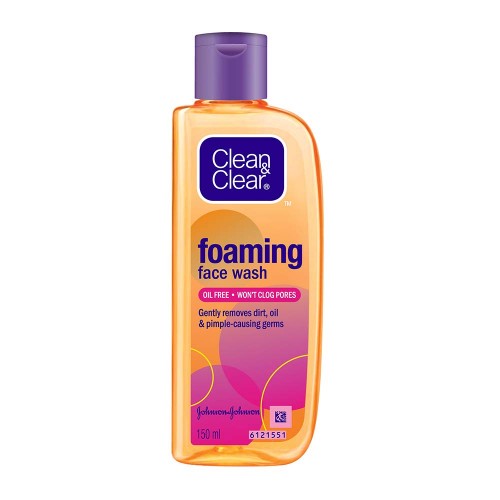 Clean & Clear Foaming Face Wash For Oily Skin, 150ml