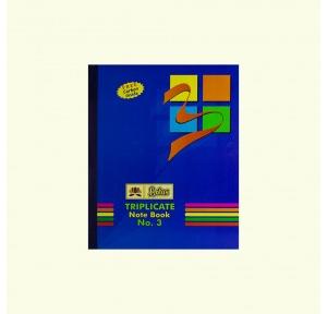 Lotus Triplicate Note Book  With Free Carbon Paper No 3, 1/4 58 GSM 100 x 3 Set