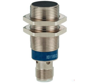 Schneider 8mm M18 1 NO PNP Three Wire Metal 12-24V DC Flush Mountable Threaded Inductive Sensor, XS118B3PAM12