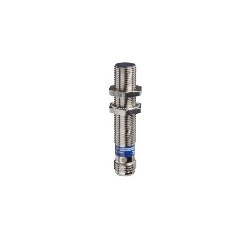 Schneider 4mm M12 1 NO PNP Three Wire Metal 12-24V DC Flush Mountable Threaded Inductive Sensor, XS112B3PAM12