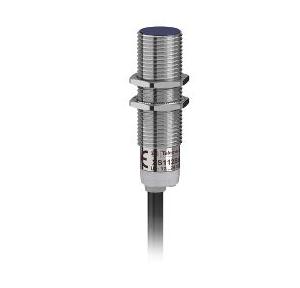 Schneider 4mm M12 1 NO PNP Three Wire Metal 12-24V DC Flush Mountable Threaded Inductive Sensor, XS112B3PAL2