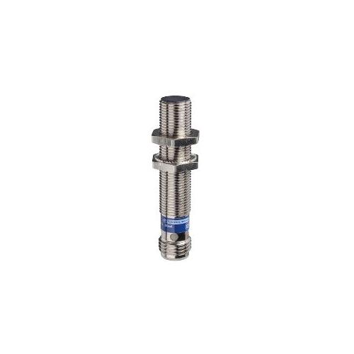 Schneider 4mm M12 1 NO PNP Three Wire Metal 10-36V DC Flush Mountable Threaded Inductive Sensor, Length 53mm, XS612B1PAM12