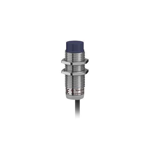 Schneider 8mm M18 1 NO PNP Three Wire Metal 12-24V DC Non Flush Mountable Threaded Inductive Sensor, XS218BLPAL2