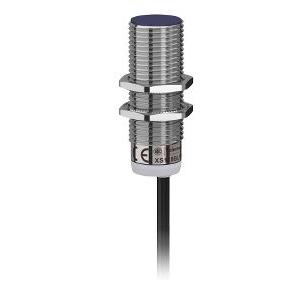 Schneider 5mm M18 1 NO NPN Three Wire Metal 12-24V DC Flush Mountable Threaded Inductive Sensor, XS118BLNAL2