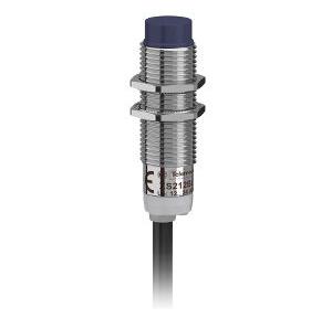 Schneider 4mm M12 1 NO NPN Three Wire Metal 12-24V DC Non Flush Mountable Threaded Inductive Sensor, XS212BLNAL2