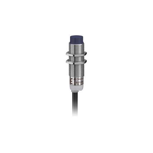 Schneider 4mm M12 1 NC NPN Three Wire Metal 12-24V DC Non Flush Mountable Threaded Inductive Sensor, XS212BLNBL2