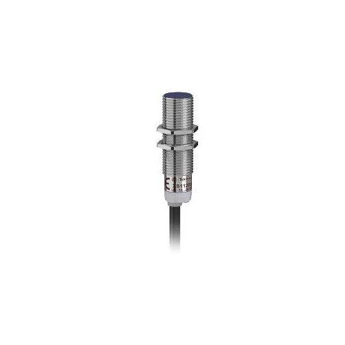 Schneider 2mm M12 1 NC PNP Three Wire Metal 12-24V DC Flush Mountable Threaded Inductive Sensor, XS112BLPBL2