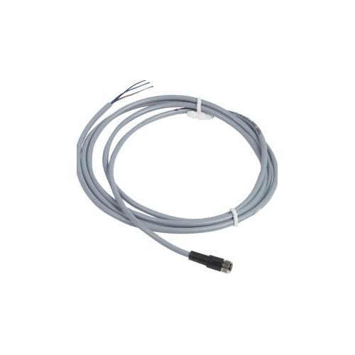Schneider Osisense 3A M8, 4 Pins Straight PVC Pre-wired Connector, Length : 2m, XZCPV0941L2