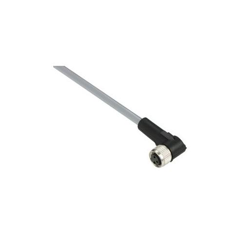 Schneider Osisense 3A M8, 3 Pins Elbowed PVC Pre-wired Connector, Length : 5m, XZCPV0666L5