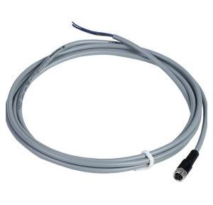 Schneider Osisense 3A M8, 3 Pins Straight PVC Pre-wired Connector, Length : 2m, XZCPV0566L2