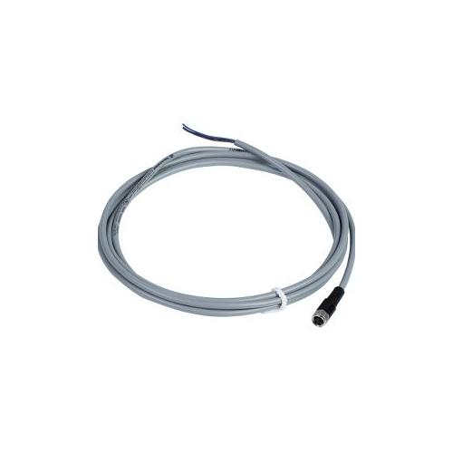 Schneider Osisense 3A M8, 3 Pins Straight PVC Pre-wired Connector, Length : 2m, XZCPV0566L2