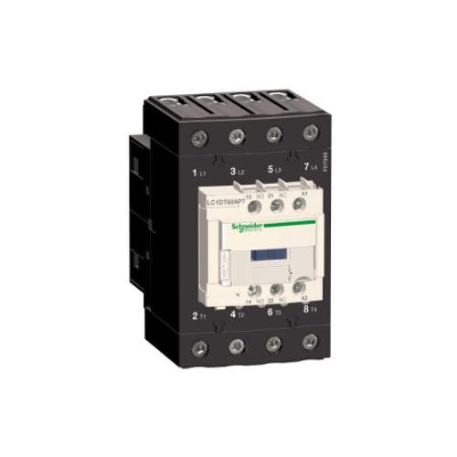 Schneider 60A 4NO TeSys D Green Coil Power Contactor, LC1DT60A*