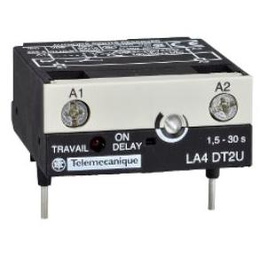 Schneider TeSys D On Delay Timer, 0.1-2 s, LA4DT0U