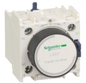Schneider Front Mounted 1NO + 1NC Pneumatic Timer Blocks, OFF delay, 0.1-30s, LADR2