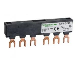 Schneider TeSys D Set of 63A Busbars For Parallelling of Contactors For 2 Contactors LC1D09…D18 or D25…D38, GV2G245