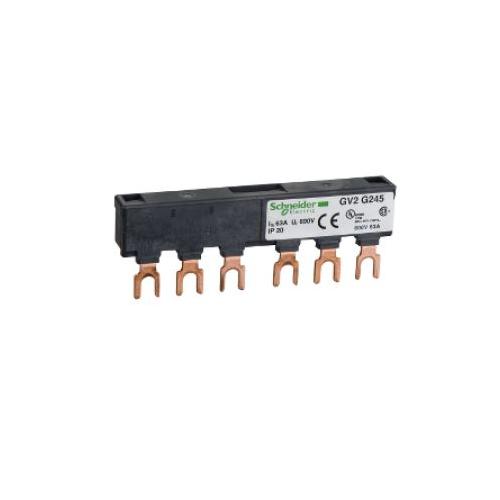 Schneider TeSys D Set of 63A Busbars For Parallelling of Contactors For 2 Contactors LC1D09…D18 or D25…D38, GV2G245