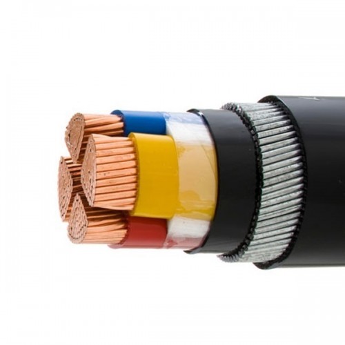 Polycab 25 Sqmm 4 Core PVC Insulated Industrial Flexible Cable, 1 Mtr