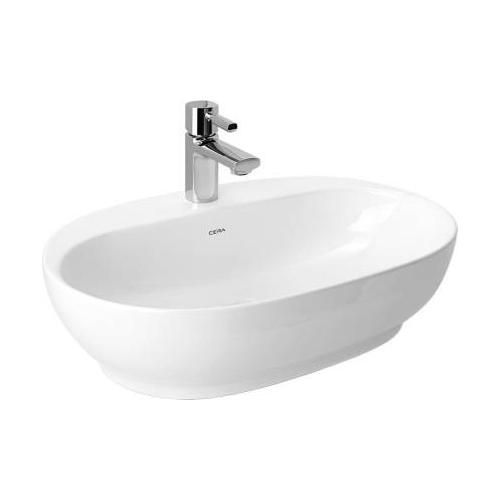 Cera Table Top Wash Basin, Color - Snow White, Model No - S2020103