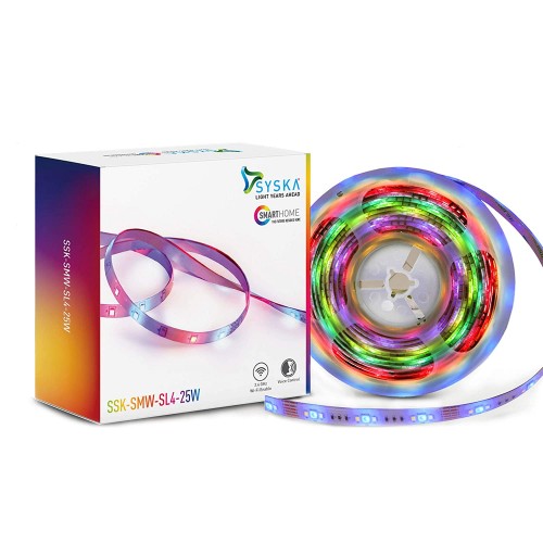 Syska Led Strip Light 5 Mtr With 2 Amp Driver, Cool White