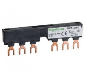 Schneider 54mm 2 Tapoff Point Busbar For GV2 Breakers, GV2G254