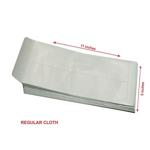 Light Green Cloth Envelope, 11x5 Inch